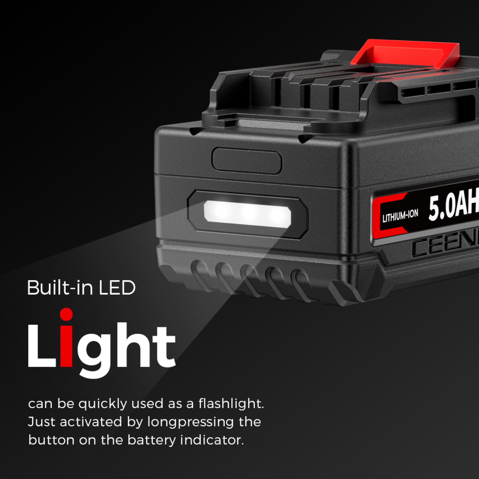CEENR 5.0Ah Battery for Makita 18V | Replacement Model BL1860B in real-world use