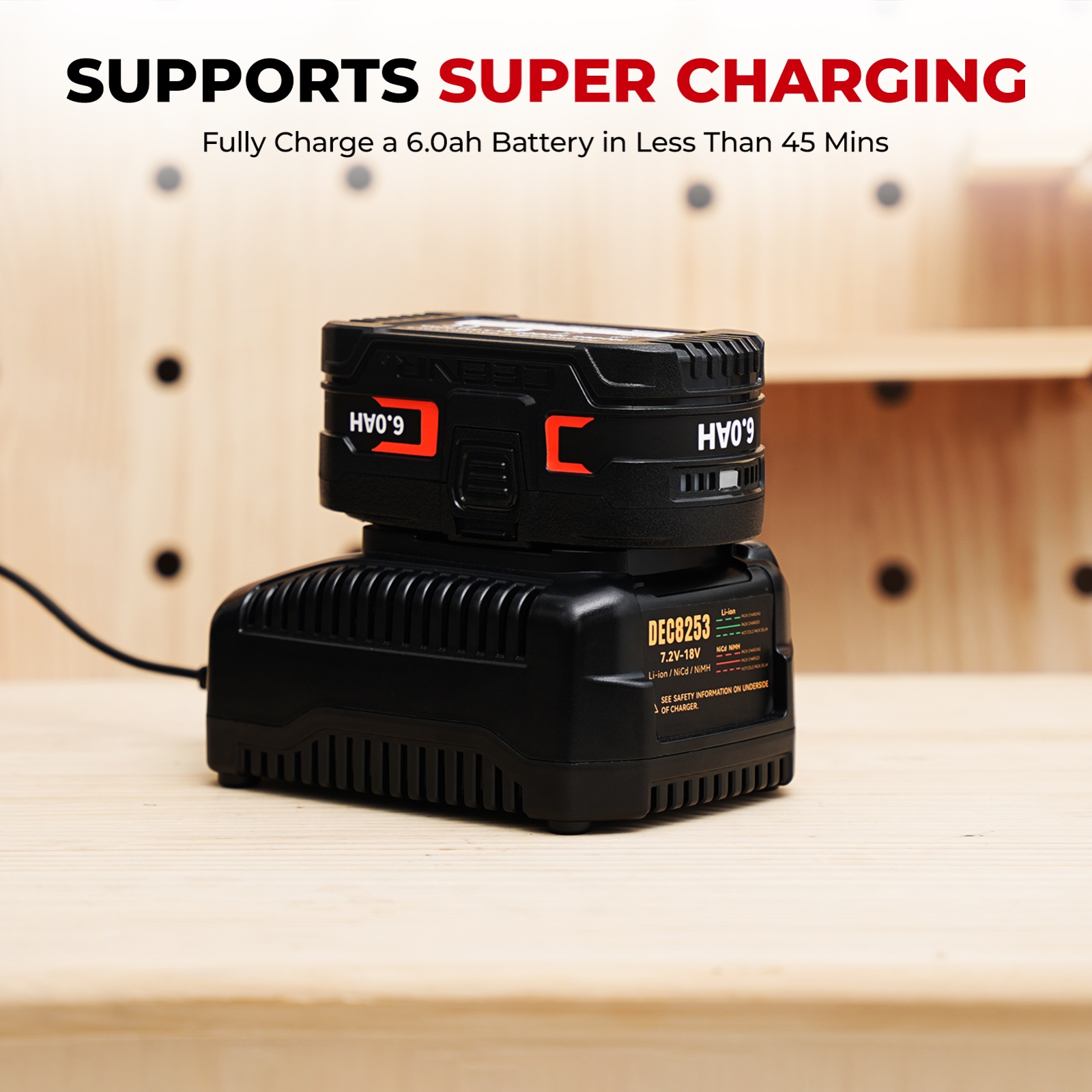 CEENR 6.0Ah Battery (with LG HG2 Cells) for DeWalt 18V | Replacement Model DC9096 in real-world use