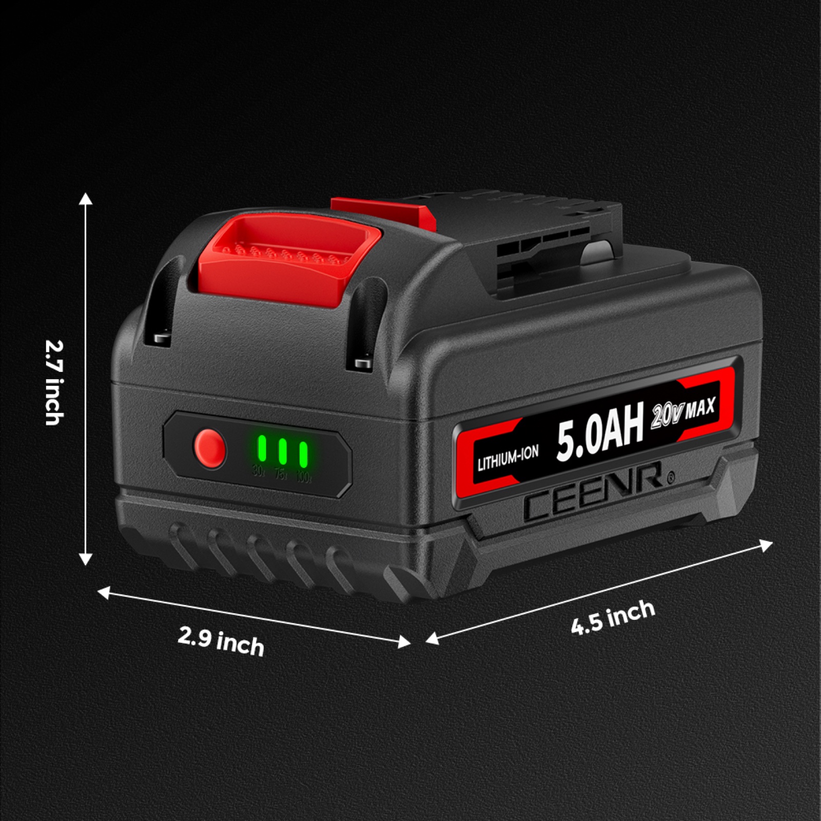 CEENR 5.0Ah Battery for DeWalt 20V Max | Replacement Model DCB200 in real-world use