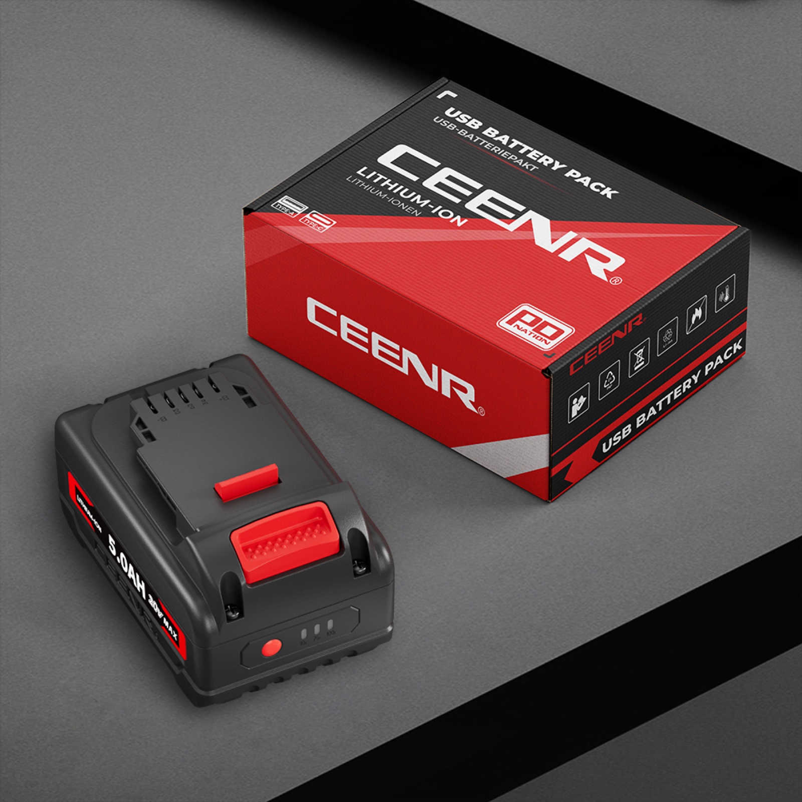 CEENR 5.0Ah Battery for DeWalt 20V Max | Replacement Model DCB200 in real-world use