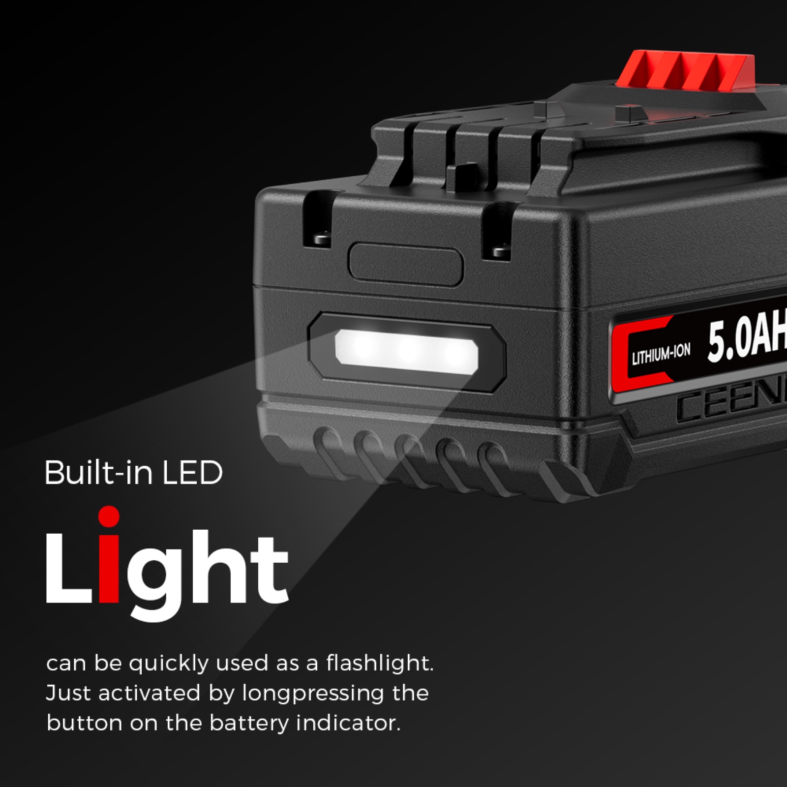 CEENR 5.0Ah Battery for Craftsman 20V Max | Replacement Model V20 in real-world use
