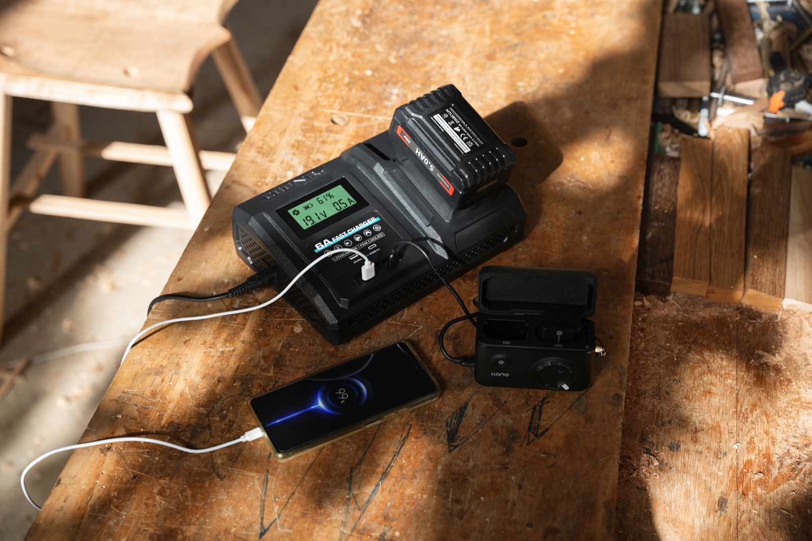 6 Amp Fast Charger for Makita 18V Lithium-Ion Battery Pack