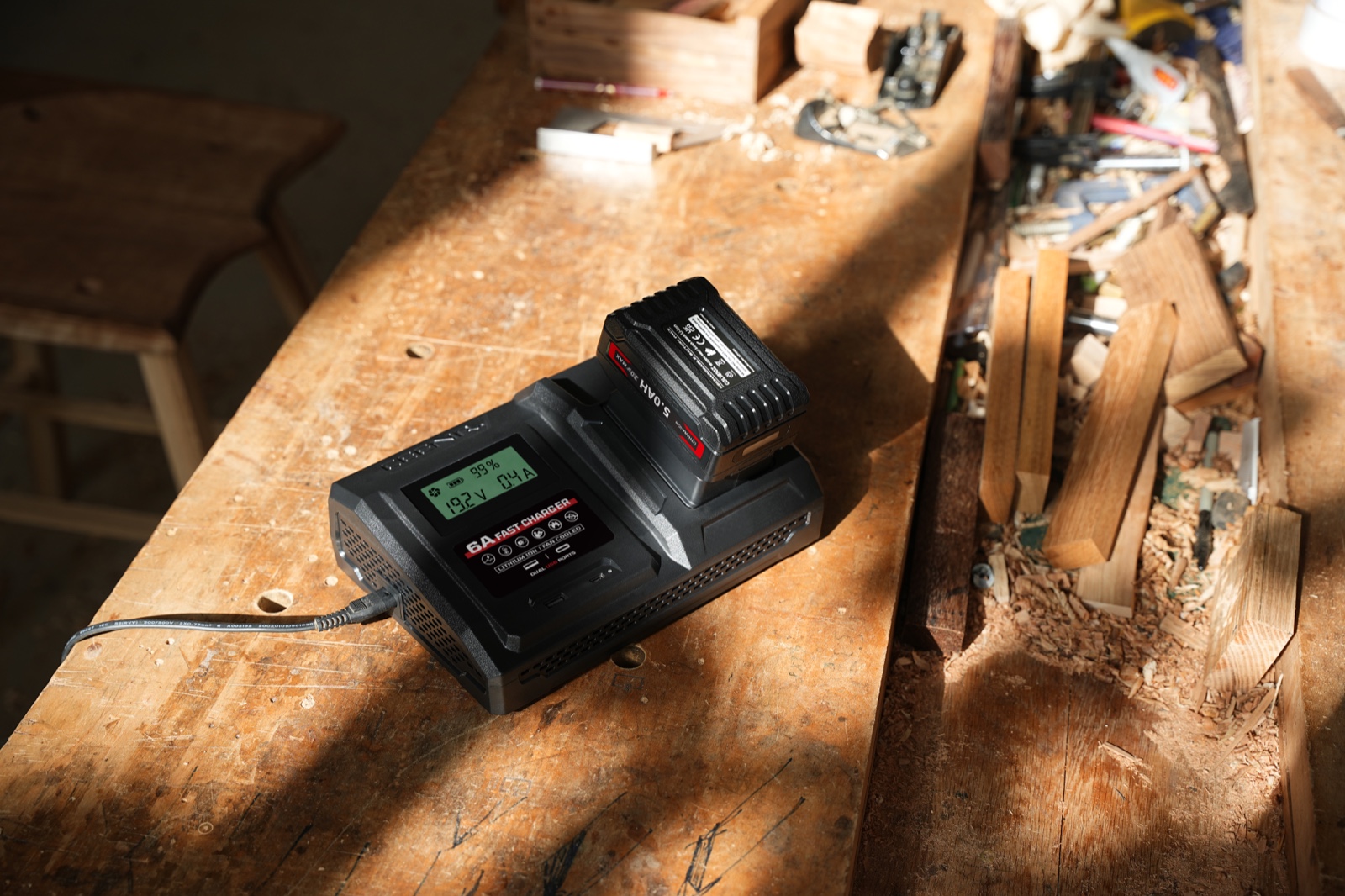 6 Amp Fast Charger for Craftsman 20V Max Lithium-Ion Battery Pack