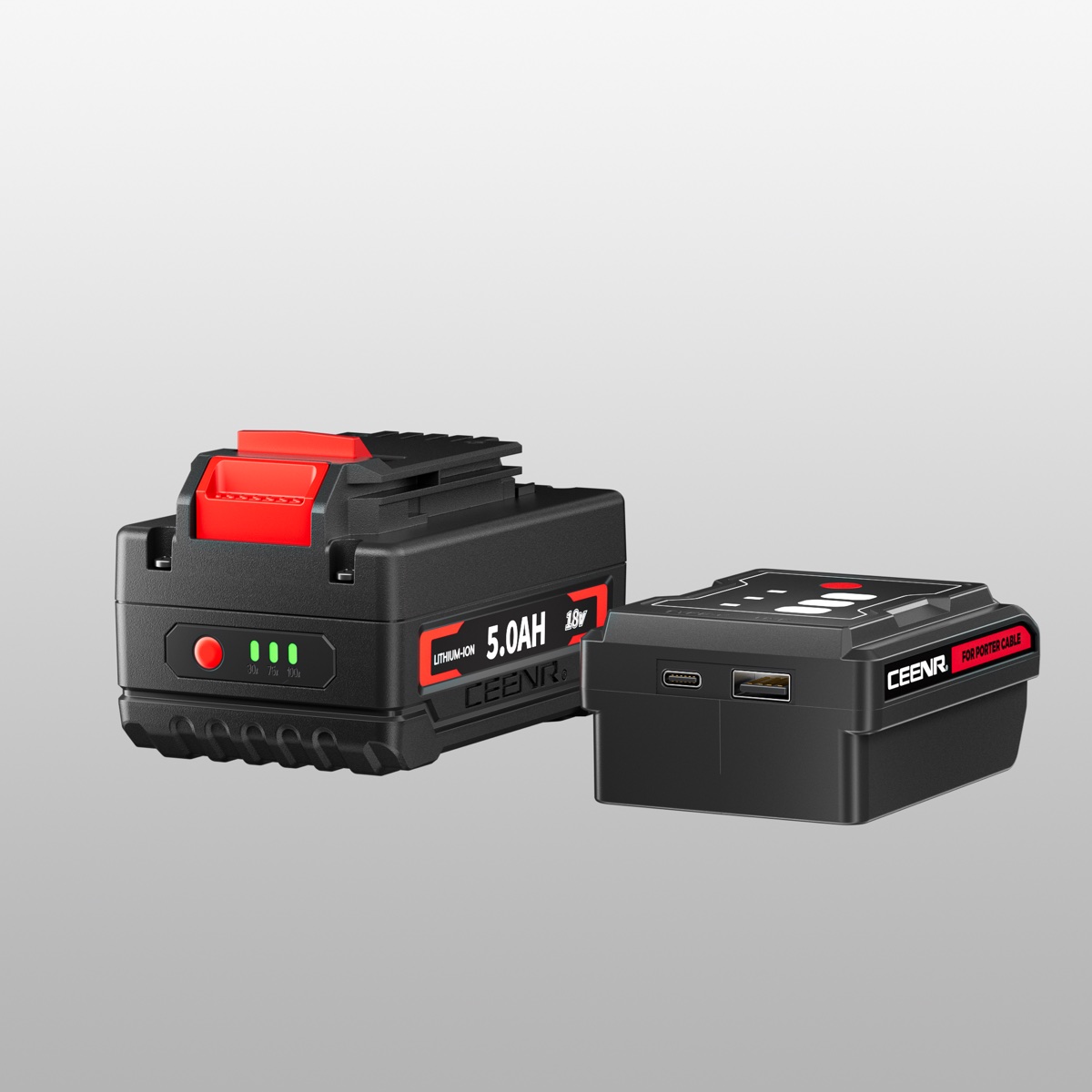 CEENR USB Battery Charger Adapter for Porter Cable 18V(20V Max) — view 7