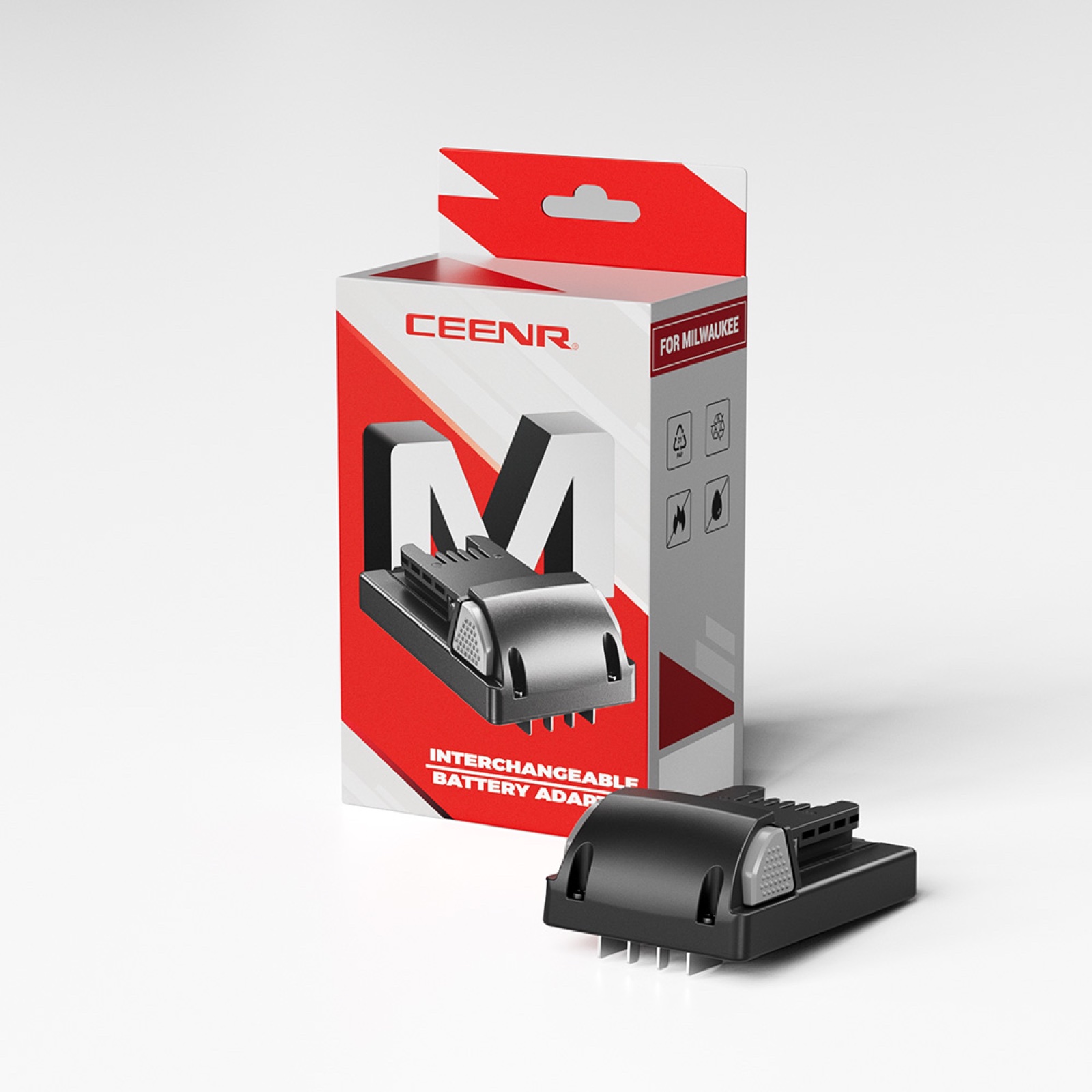 CEENR PDnation™ Battery Adapter for Milwaukee 18V Power Tools in real-world use