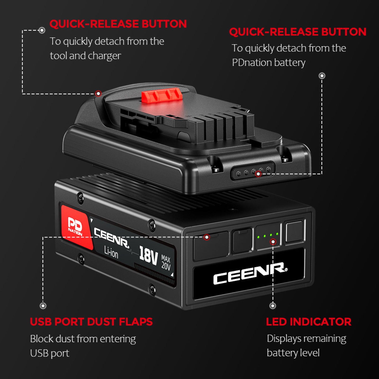 CEENR Brand Mount for DeWalt