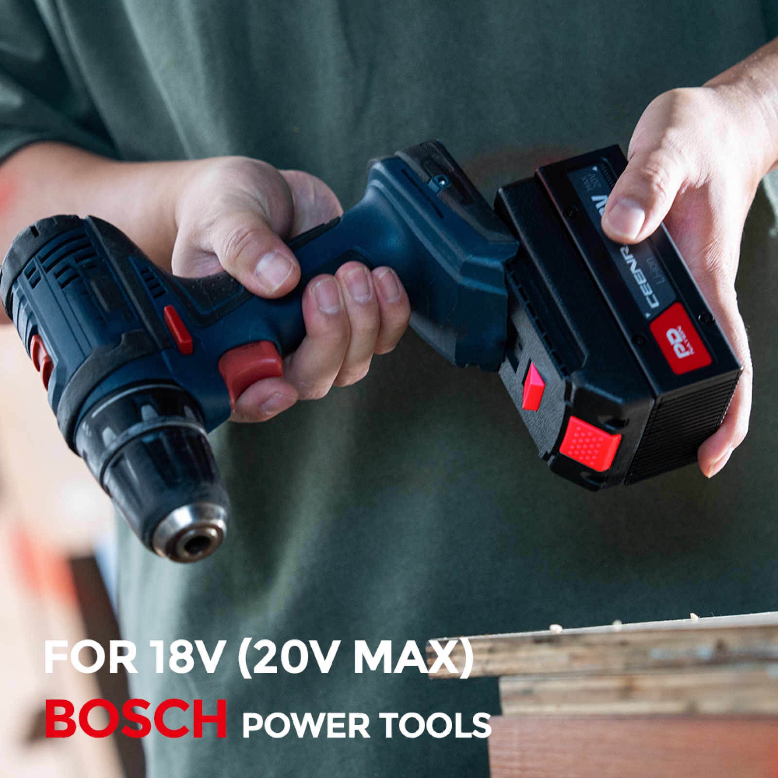 CEENR PDnation™ Battery Adapter for Bosch Professional 18V Power Tools — view 2